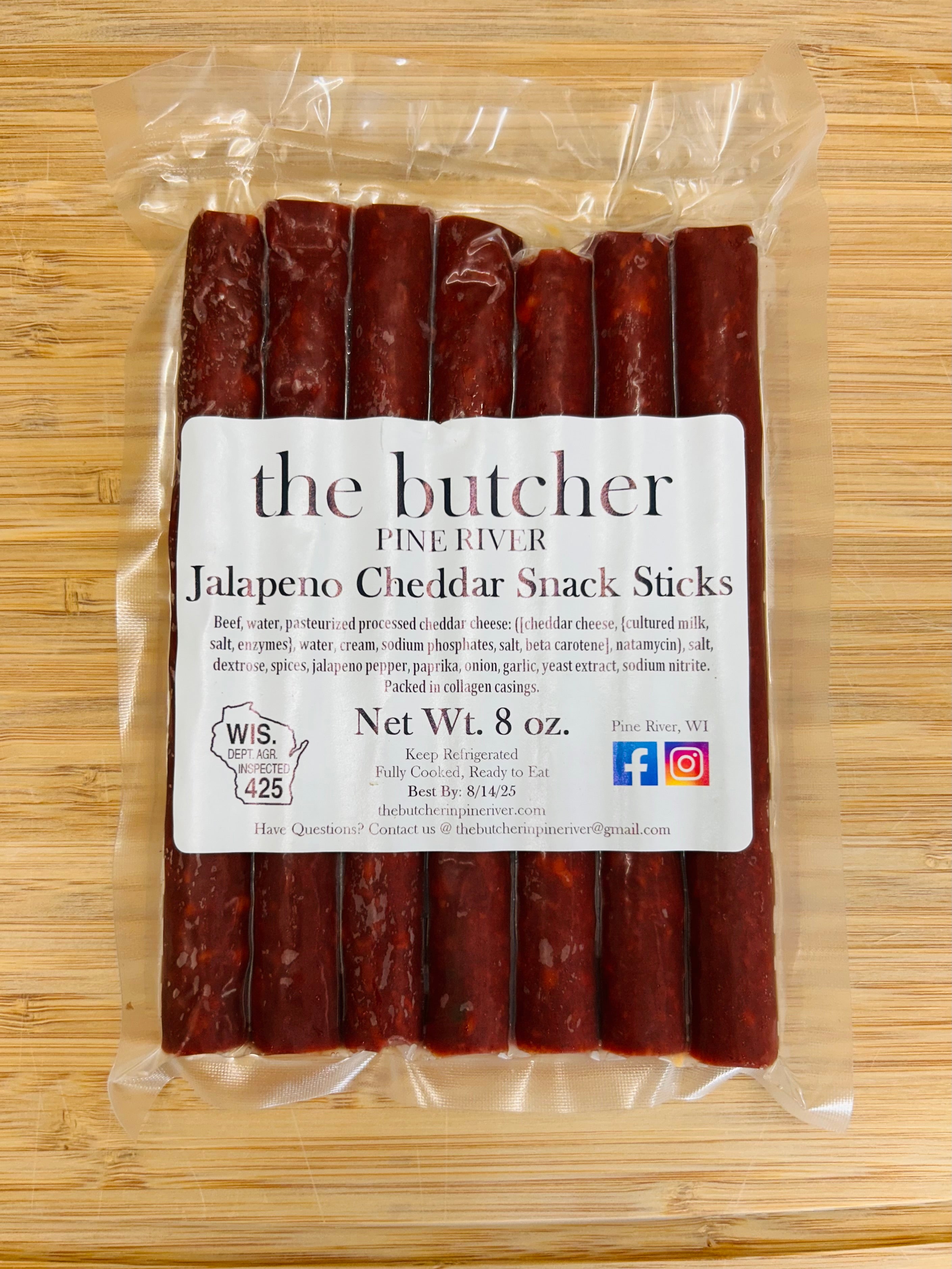 Jalapeno Cheddar Snack Sticks