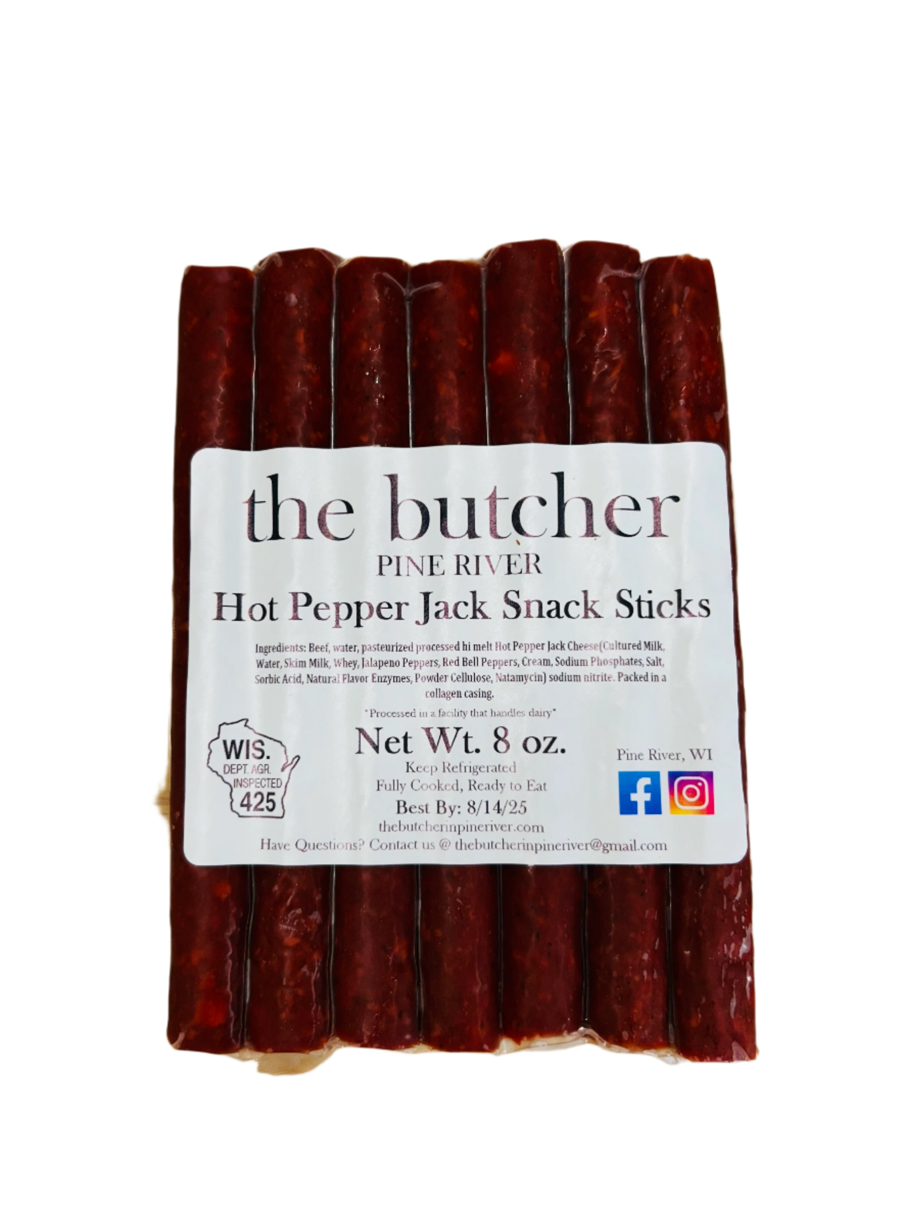 Hot Pepper Jack Snack Sticks