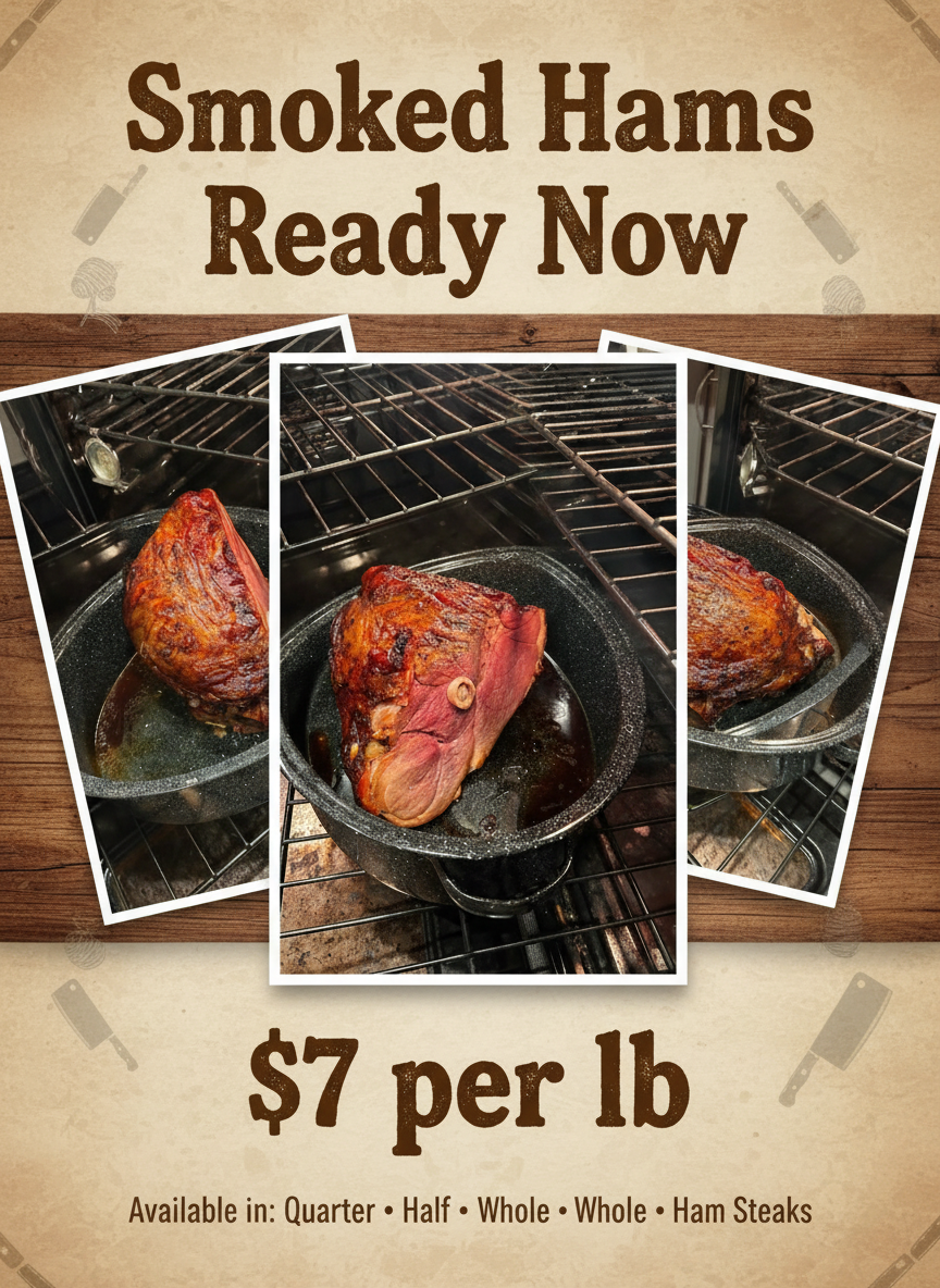 Smoked Hams Advertisement - Using Your Photos