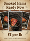 Smoked Hams Advertisement - Using Your Photos